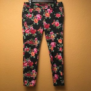 Floral Straight Jeans